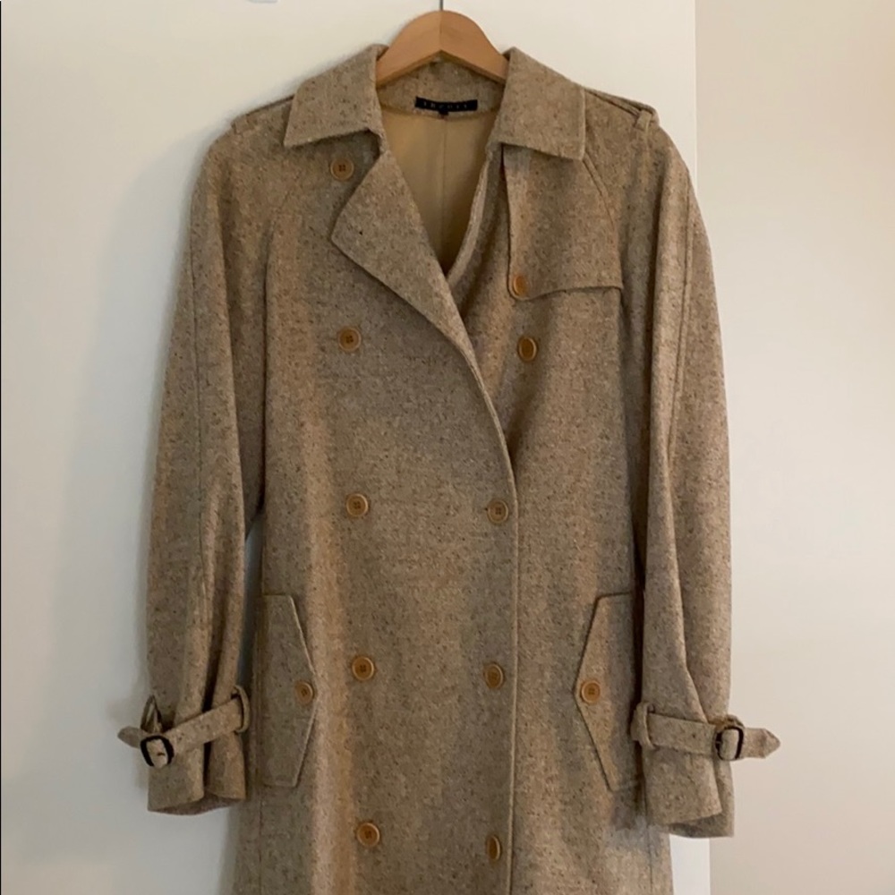Theory Double Breast Wool Coat